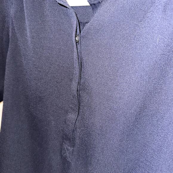 Lands End Womens Shirt Black size 4 100% Cotton Oeko-Tex Tunic Popover Top Black - Picture 3 of 9